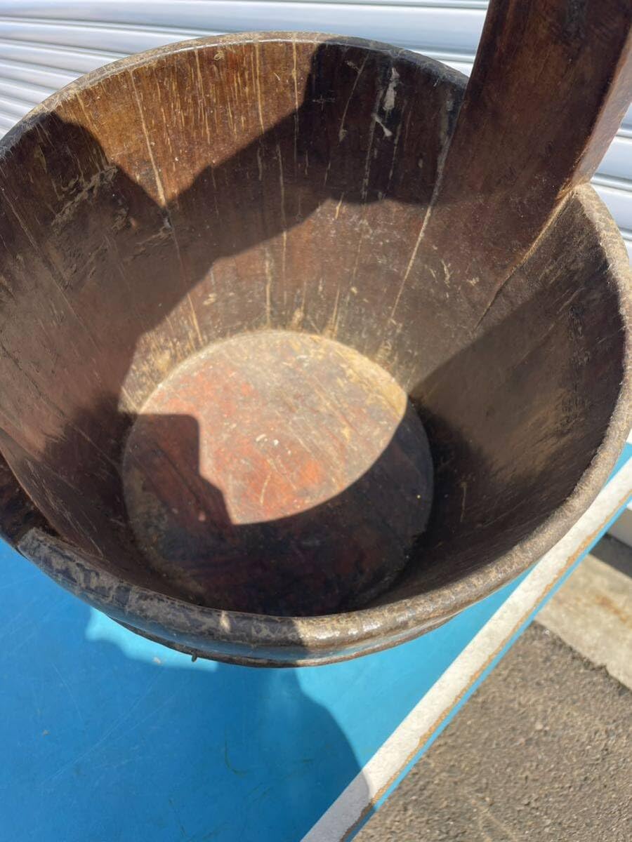 Amazon.co.jp: 水汲み桶英国？中国？アンティーク木桶古道具古民